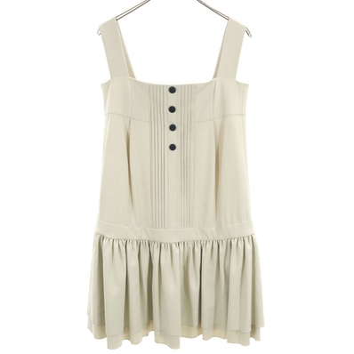 FOXEY NEW YORK フォクシーニューヨーク 日本製 キャミワンピース 38 グレージュ