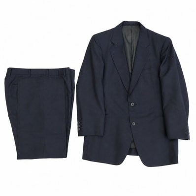 BURBERRY バーバリー バーバリーズ シングル テーラード ジャケット スラックス パンツ セットアップ ネイビー系【中古】