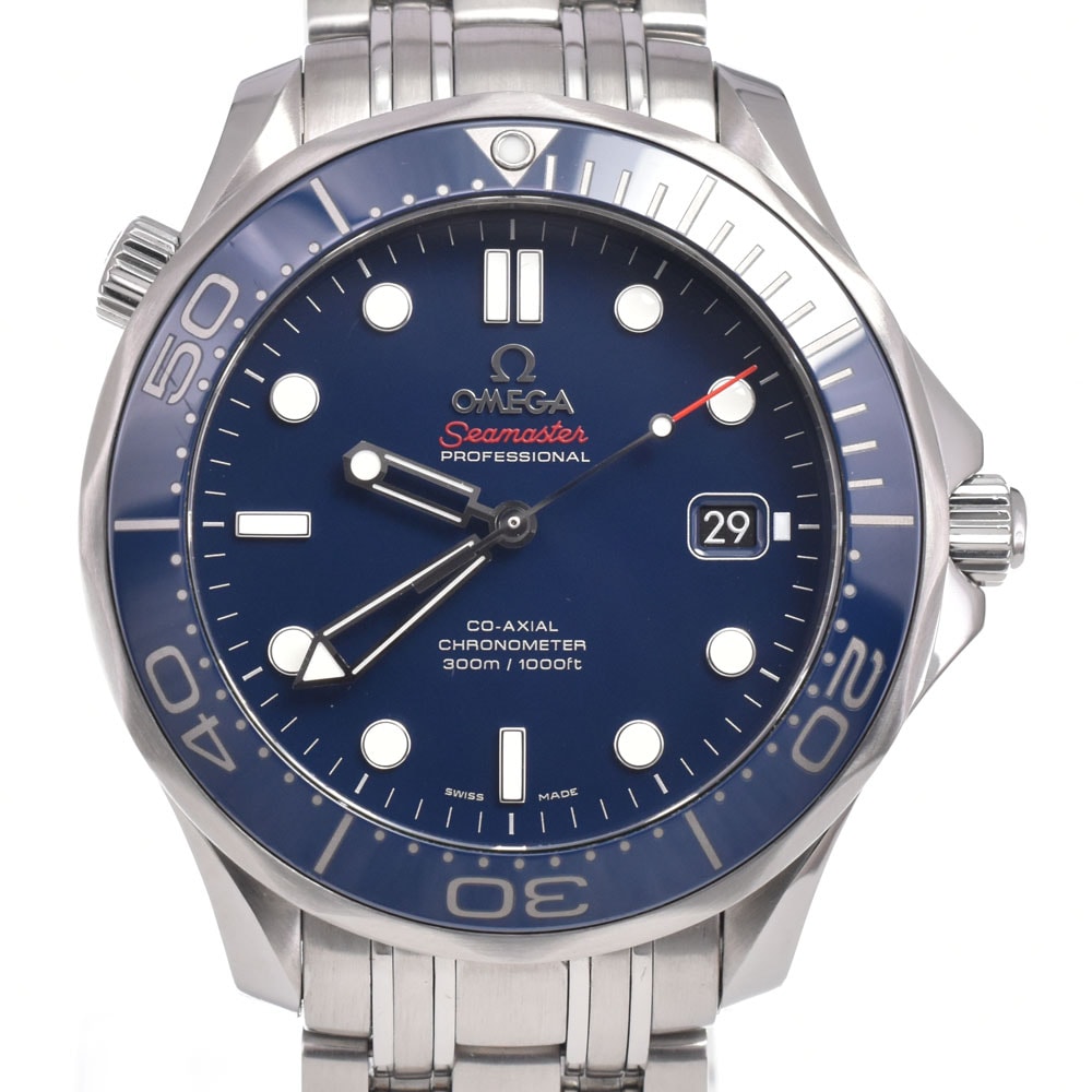 オメガ OMEGA 212.30.41.20.03.001 シーマスター ダイバー 300m CO-AXIAL 自動巻き メンズ 美品 保証書付き 腕時計 L#151075