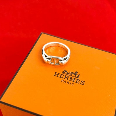 HERMES エルメス シェーヌダンクル リング シルバー925 リング・指輪 10号 シルバー
48915