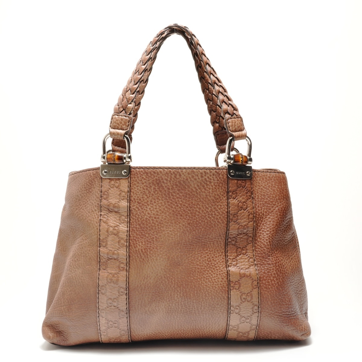 グッチ GUCCI シマ バンブー トートバッグ【中古】