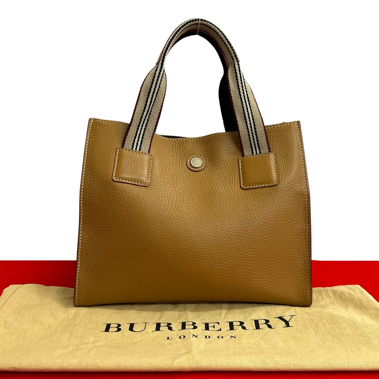 目立った傷や汚れなし】BURBERRY バーバリー レザー ハンドバッグ