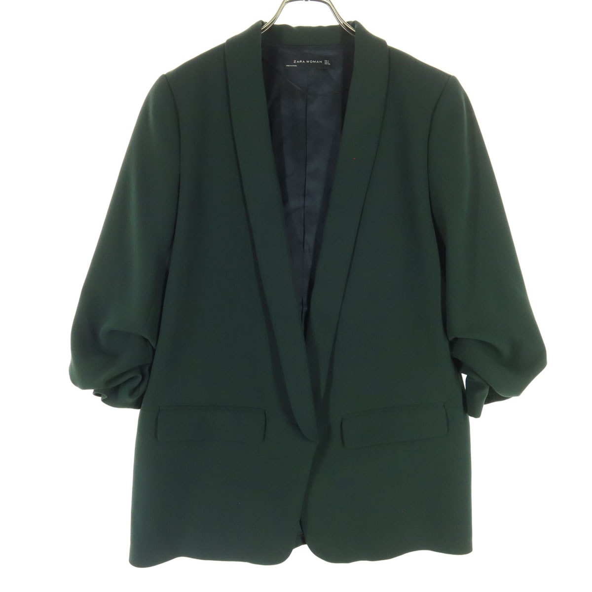 美品 ZARA WOMAN ザラウーマン 長袖 ジャケット L グリーン