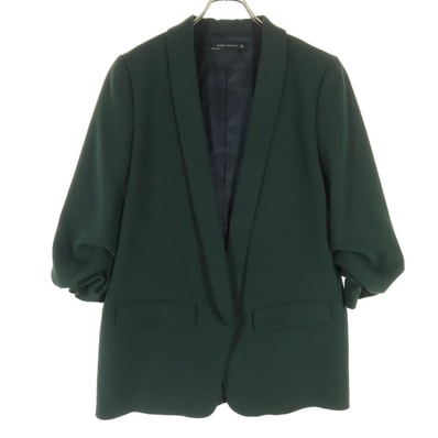 美品 ZARA WOMAN ザラウーマン 長袖 ジャケット L グリーン