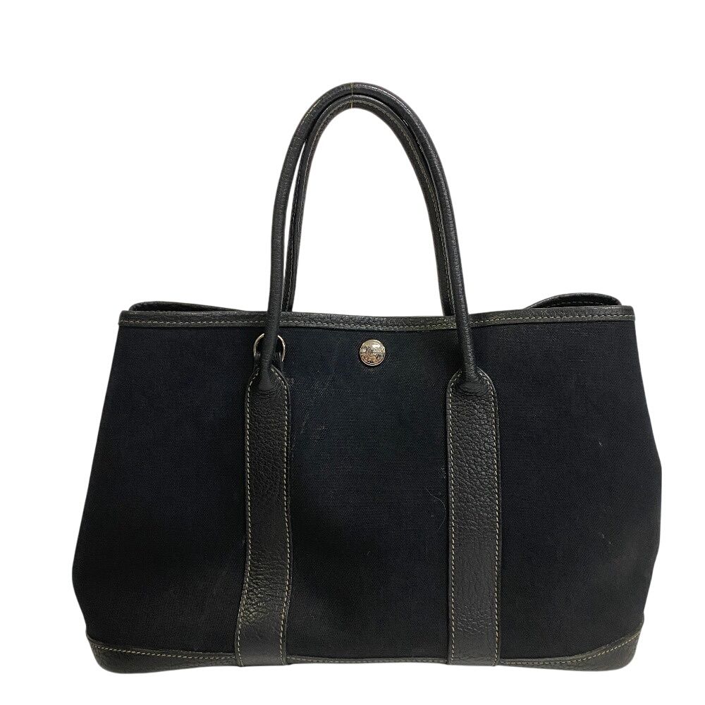 エルメス HERMES ハンドバッグ ガーデンパーティTPM 2way トワル ブラック