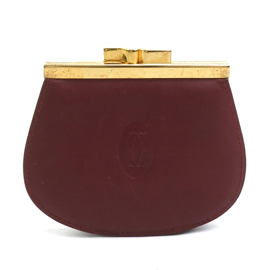 カルティエ CARTIER コインケース マストライン レザー ボルドー ユニセックス【中古】 56080a