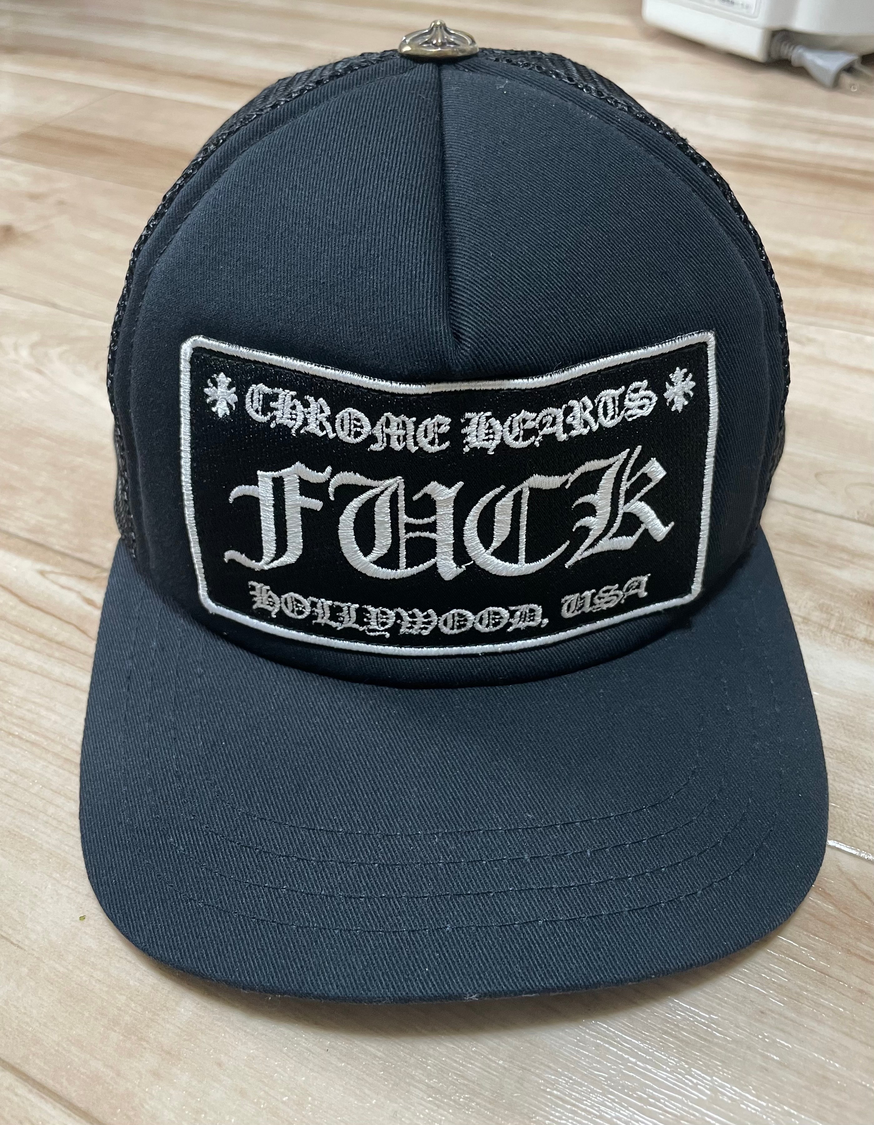 Chrome Hearts Tracker Cap Fuck "Black"