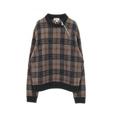 エルメス HERMES セーター ニット 衣料品 トップス ウール ポリエステル メンズ グレー系 / マルチカラー 【中古】