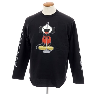 【中古】シュプリーム Supreme × Number (N)ine、Mickey Mouse 2025年秋冬 Raglan L/S Top 長袖Tシャツ ブラック【サイズM】【メンズ】
