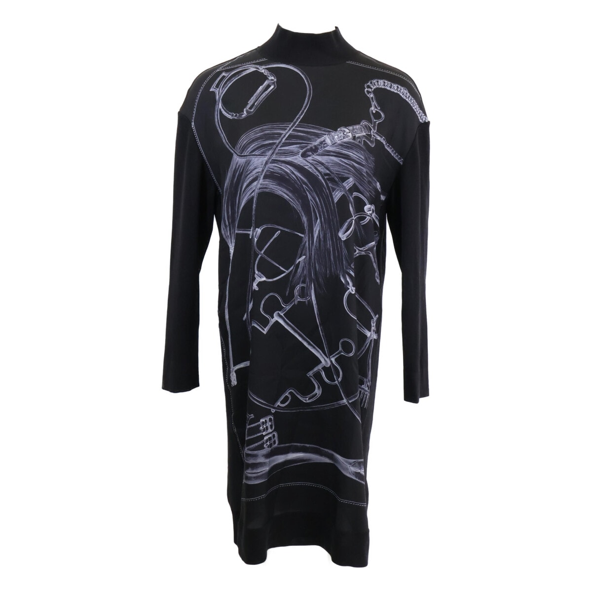 エルメス 【美品】ツイルレーヌ シルクxカシミヤ ドッキング  36