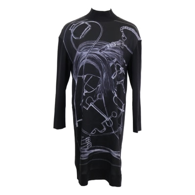 エルメス 【美品】ツイルレーヌ シルクxカシミヤ ドッキング 36