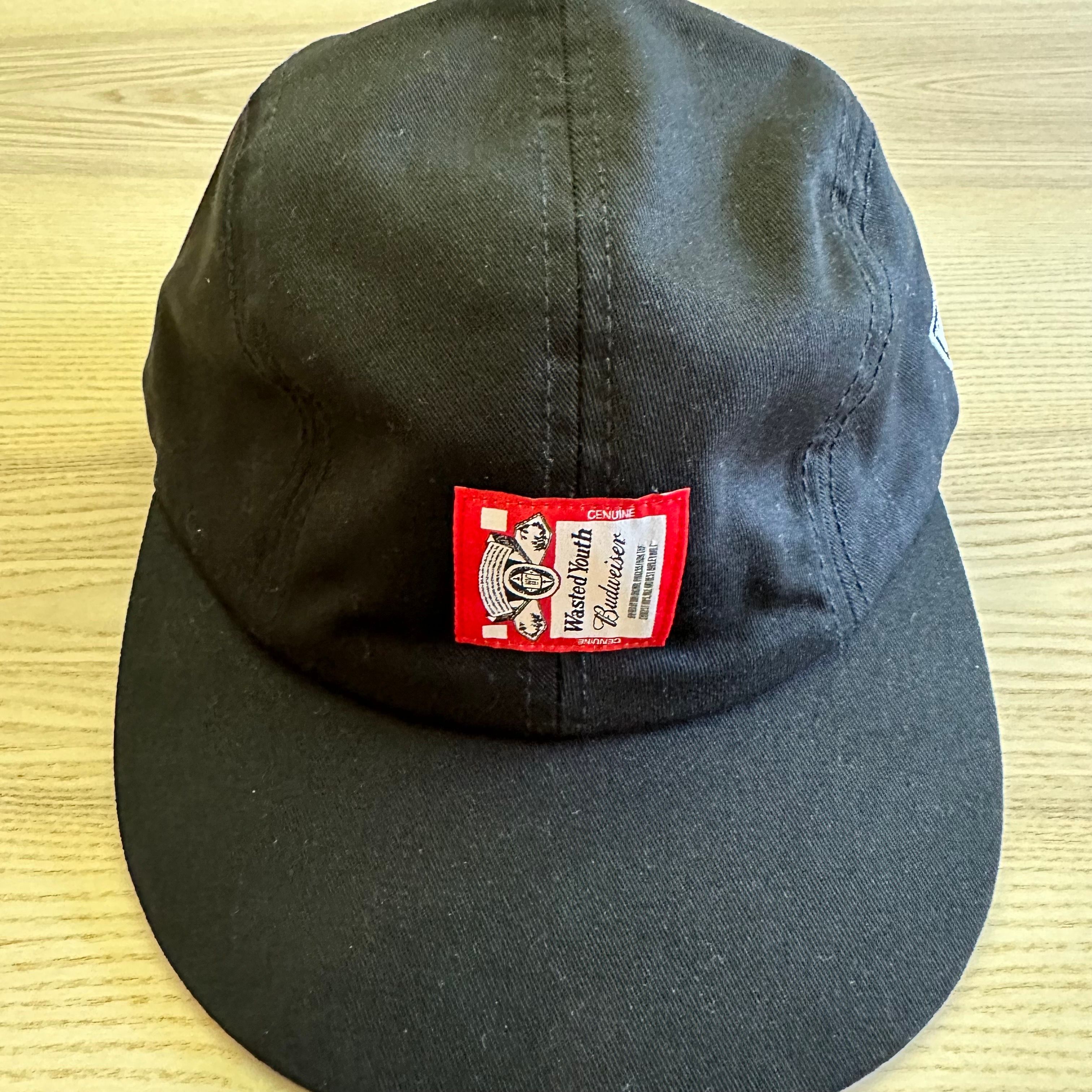 Wasted Youth x Budweiser WYxBW 4PANEL CAP "Black" / VERDY