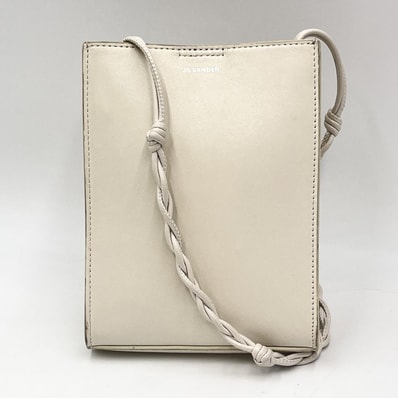 JIL SANDER(ジルサンダー)タングル スモール ショルダーバッグ アイボリー レザー クロスボディ レディース【中古】