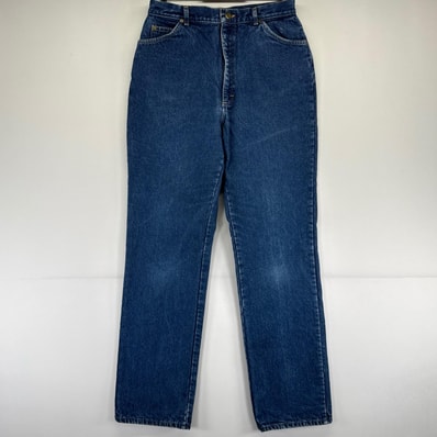古着 90's/90年代 エルエルビーン L.L.Bean USA製 デニム パンツ テーパード 裏地付 デニム 16 ブルー系 レディース