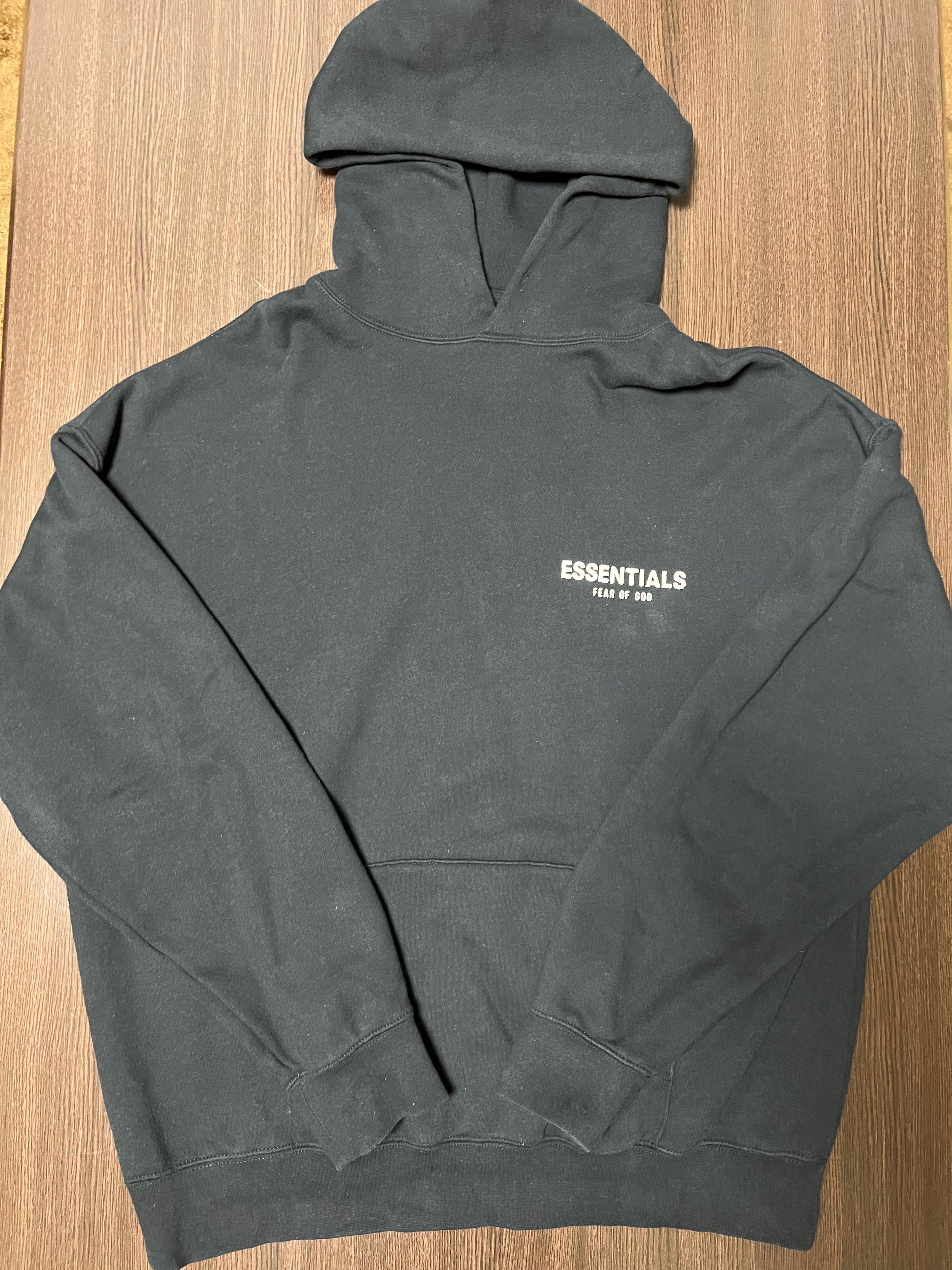 FEAR OF GOD ESSENTIALS Photo Pullover Hoodie "Black"