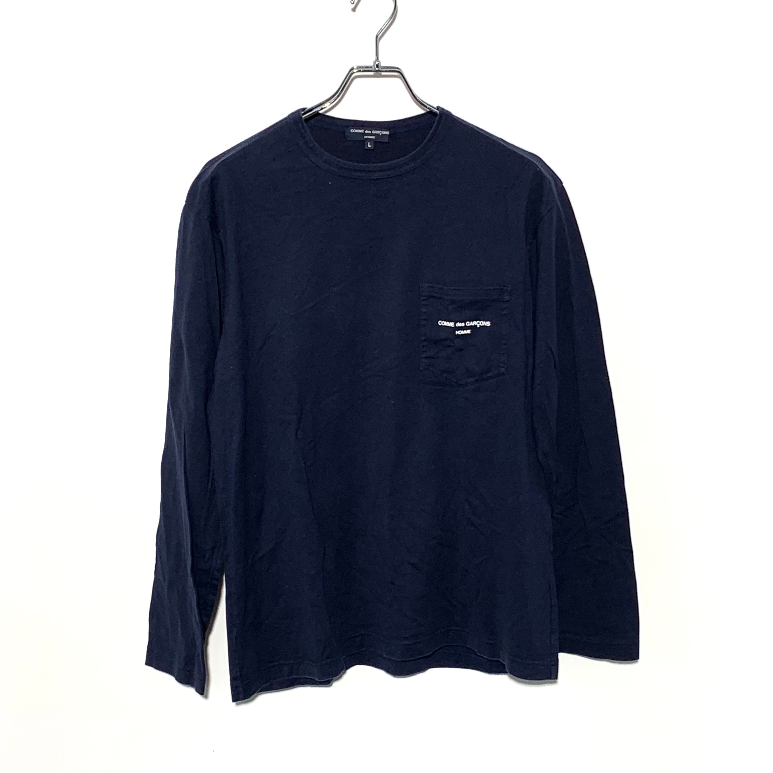 COMME des GARÇONS HOMME L/S Pocket T-Shirt "Navy"
