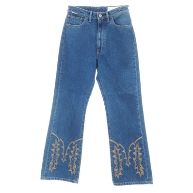 【中古】【未使用】クロ KURO フレア ブーツカット ジーンス デニムパンツ ブルー【サイズ29】【メンズ】