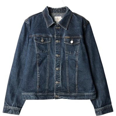 古着 90年代 カルバンクライン Calvin klein JEANS デニムジャケット Gジャン レディースXL相当 ヴィンテージ/eaa578596
