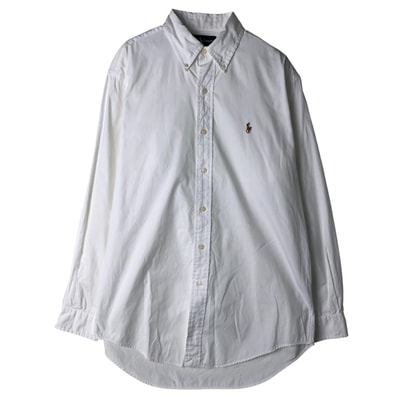 古着 ラルフローレン Ralph Lauren YARMOUTH 長袖 ボタンダウンシャツ メンズM相当/eaa611387