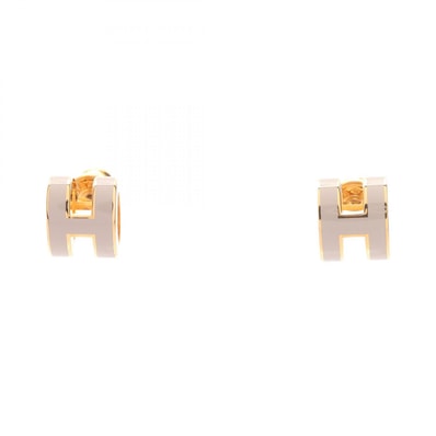 エルメス HERMES MINI POP H ミニポップアッシュ ピアス ジュエリー GP(ゴールドメッキ) ゴールド レディース ゴールド系 / ピンク系 【中古】