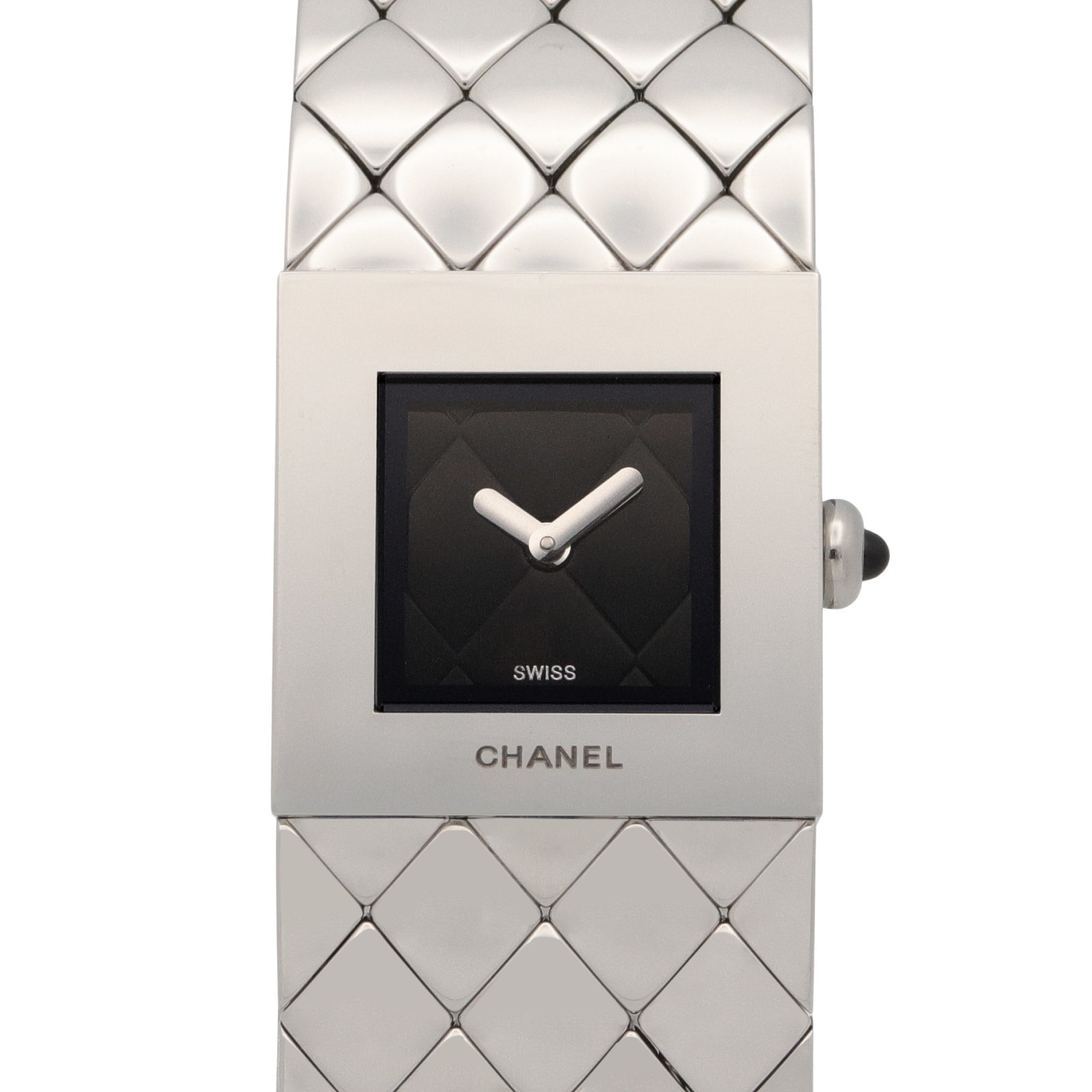 シャネル CHANEL マトラッセ 腕時計 時計 ステンレススチール レディース ブラック系 H0009 【中古】