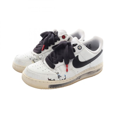 ナイキ NIKE NIKE × PEACEMINUSONE AIR FORCE 1 PARA-NOISE スニーカー 靴 レザー メンズ ホワイト系 / ブラック系 DD3223-100 【中古】