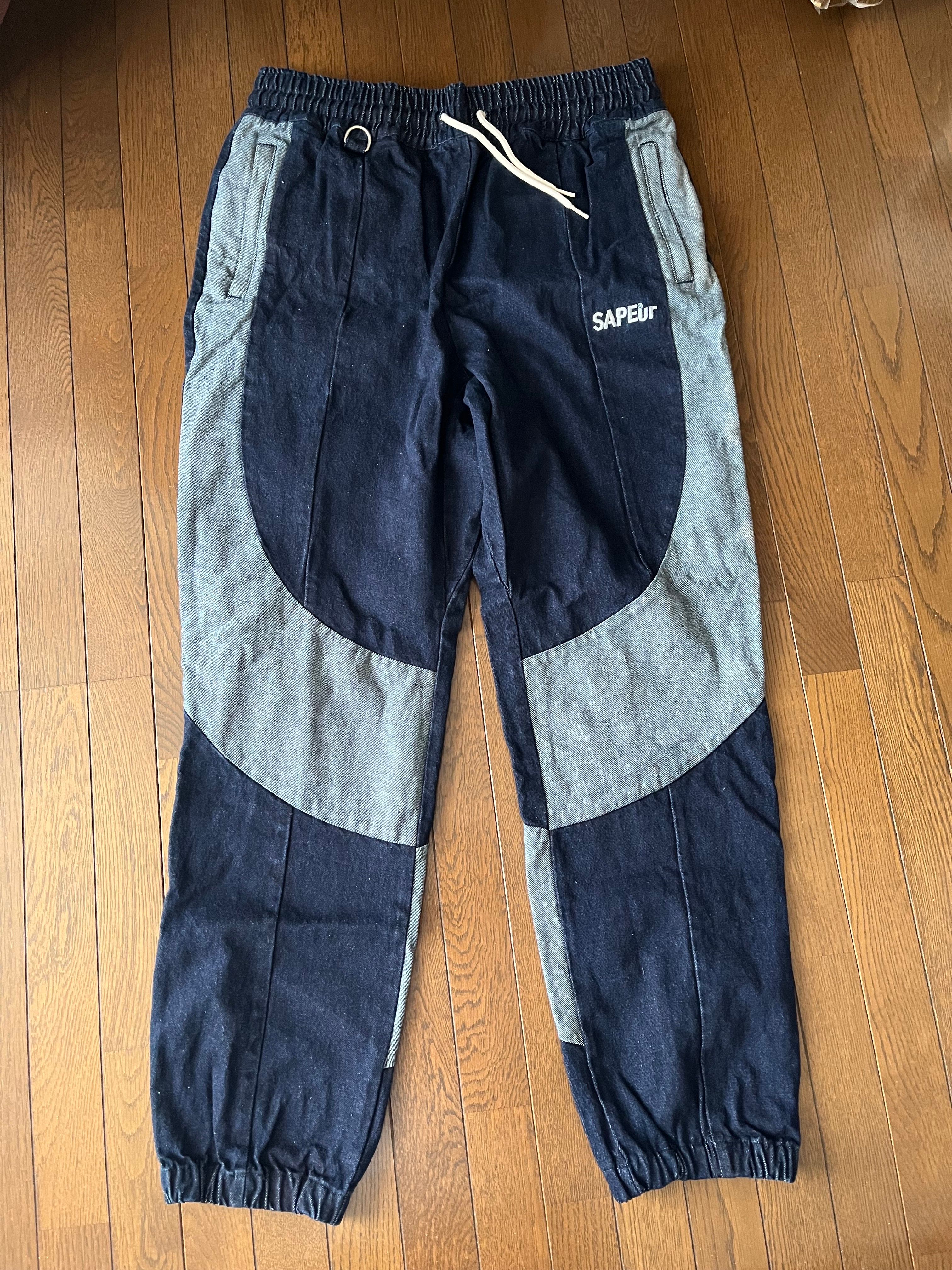 Sapeur Denim Track Pants "Indigo"