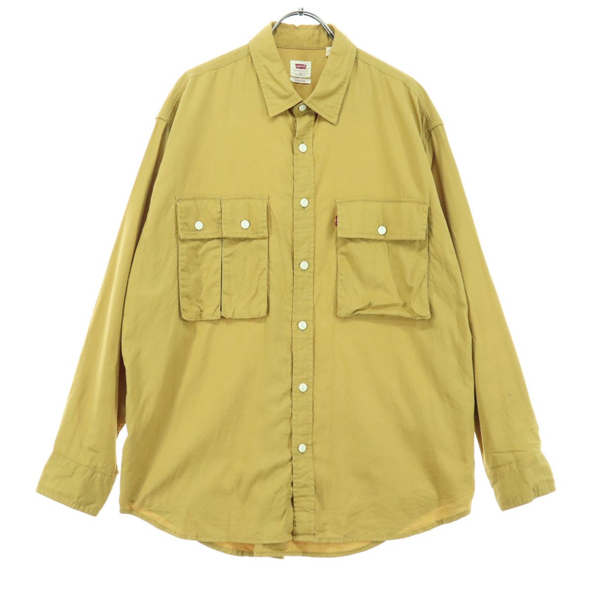 美品 Levi's リーバイス 長袖 シャツ S ブラウン系