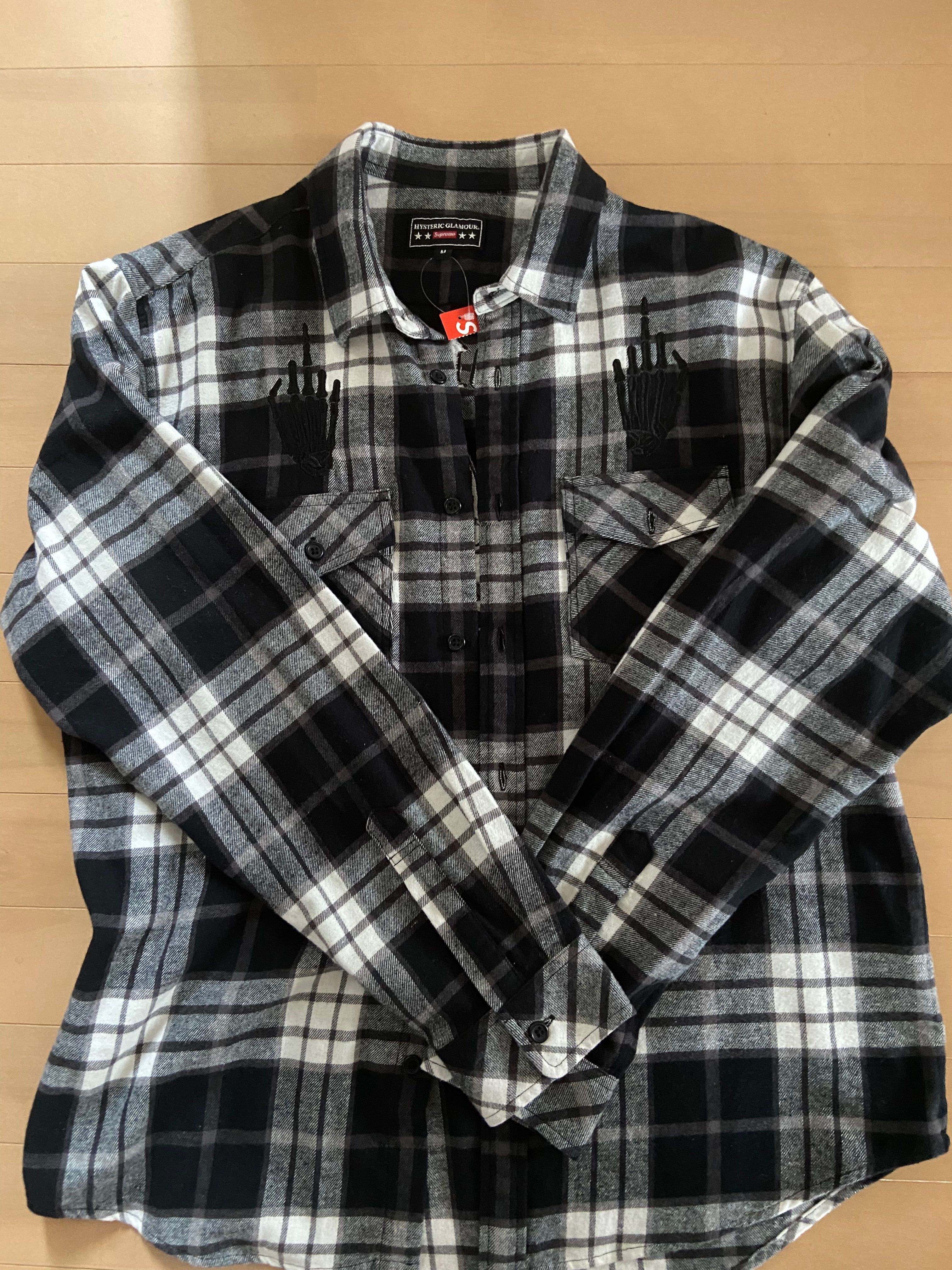 Supreme x HYSTERIC GLAMOUR Plaid Flannel Shirt "Black"