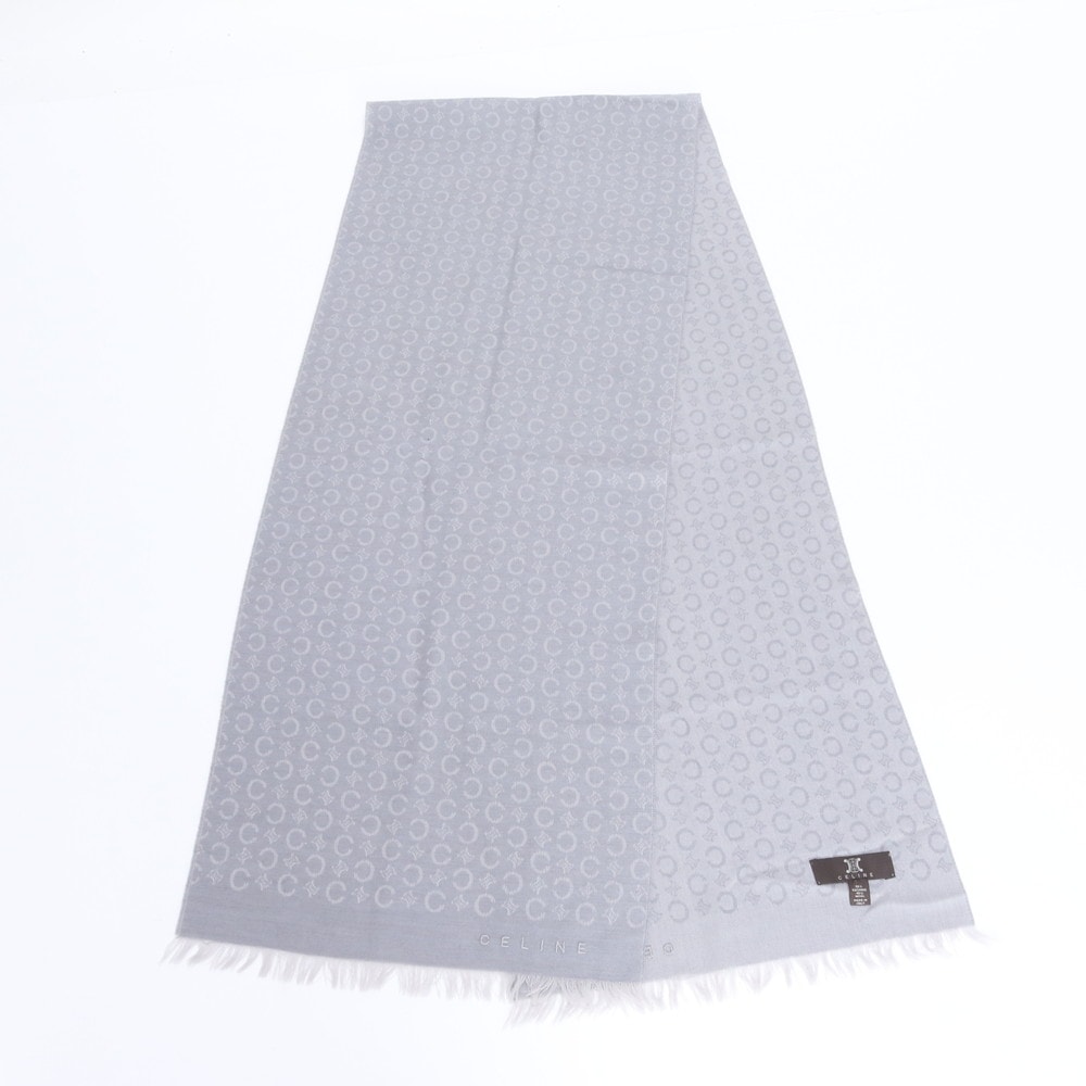 ■美品 セリーヌ Cマカダムカシミヤストール