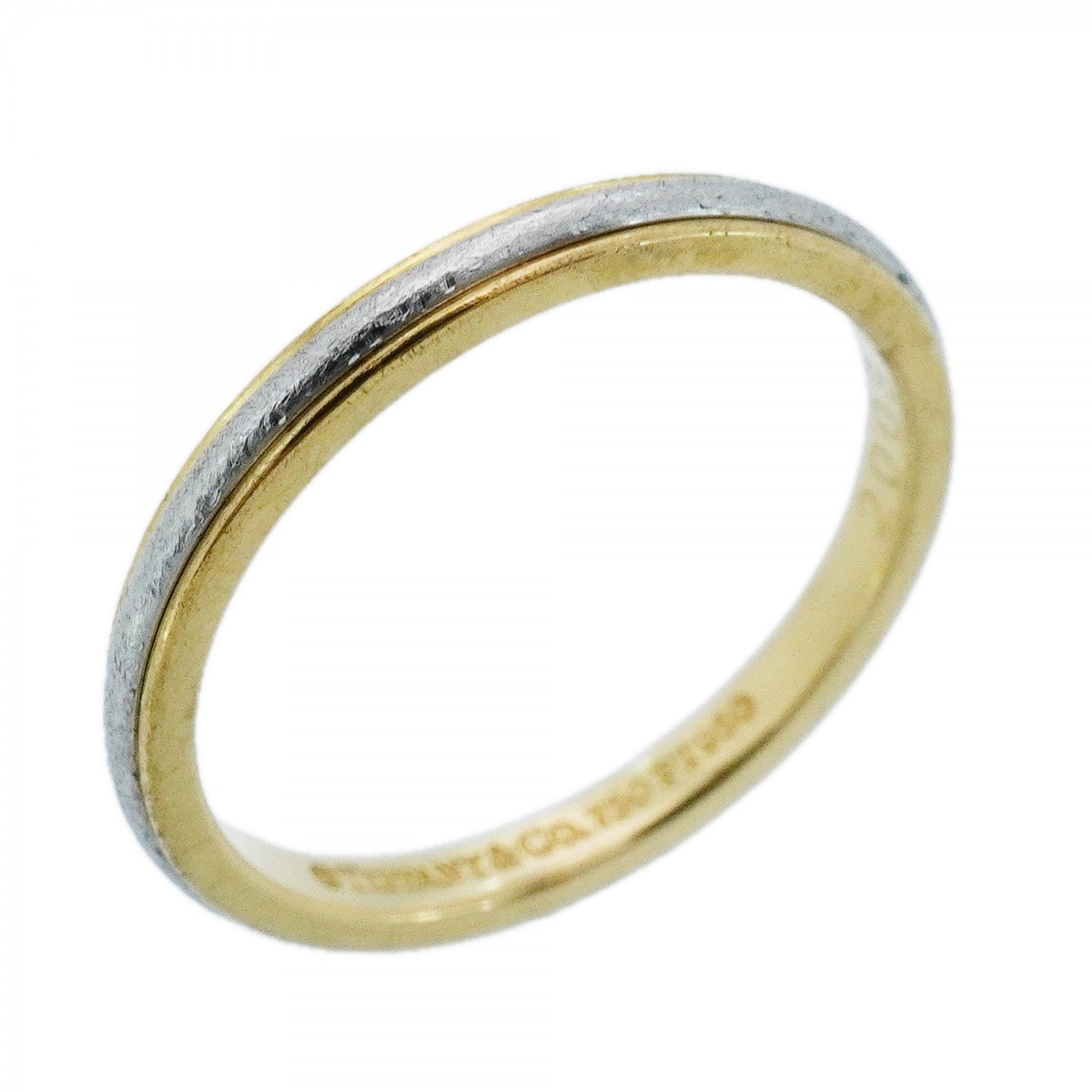 ★最終価格【6jcb0796】ティファニー リング ルシダ K18YG イエローゴールド Pt950 プラチナ 7.5号【中古】レディース