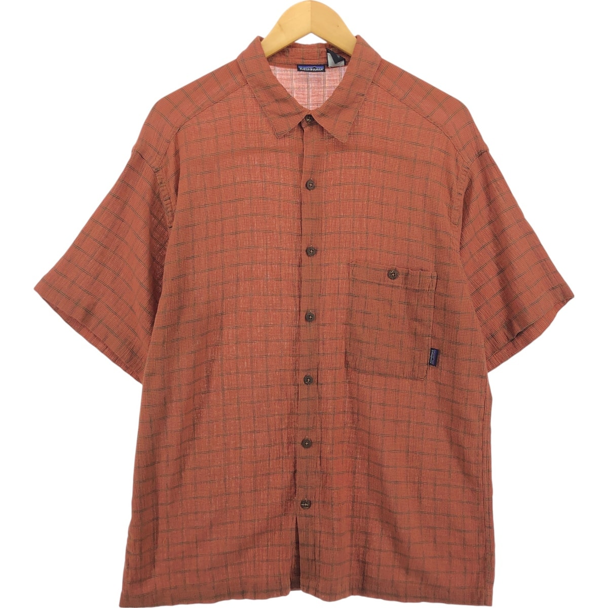 古着 00年代 パタゴニア Patagonia ORGANIC COTTON オーガニックコットン 52917S00 半袖 コットン チェックシャツ ボックスシャツ メンズL相当/eaa560429