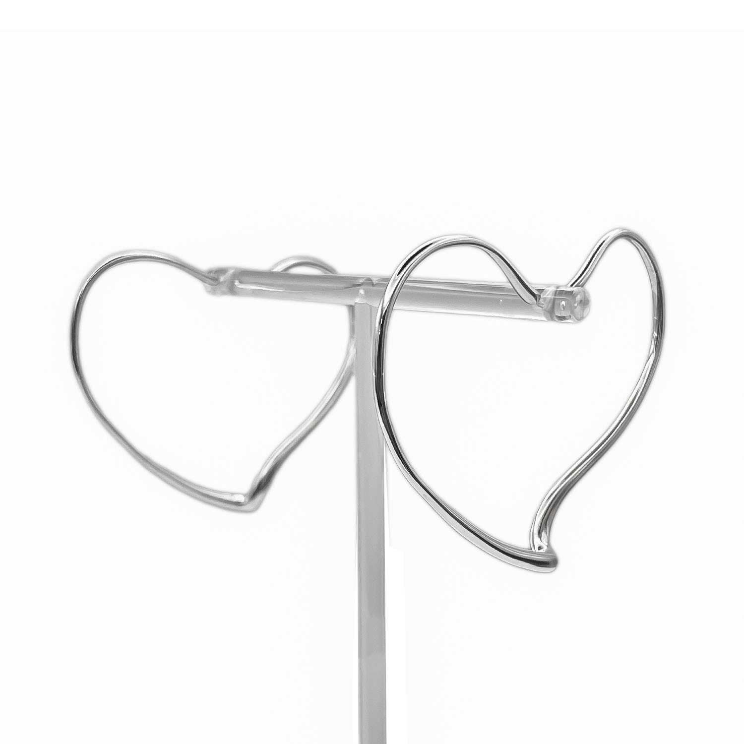 TIFFANY&Co. ティファニー オープンハート ピアス
 フープ エルサ・ペレッティ SV925 ラージ シルバー 新品仕上済 レディース
 【中古】