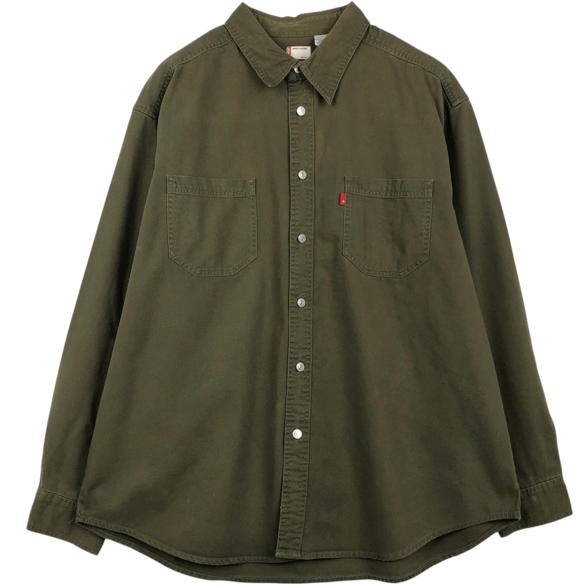 古着 90~00年代 リーバイス Levi's 長袖 デニムシャツ メンズXL相当 レギュラーカラー ヴィンテージ/eaa652016