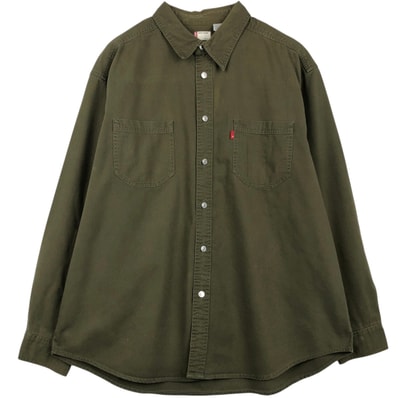 古着 90~00年代 リーバイス Levi's 長袖 デニムシャツ メンズXL相当 レギュラーカラー ヴィンテージ/eaa652016