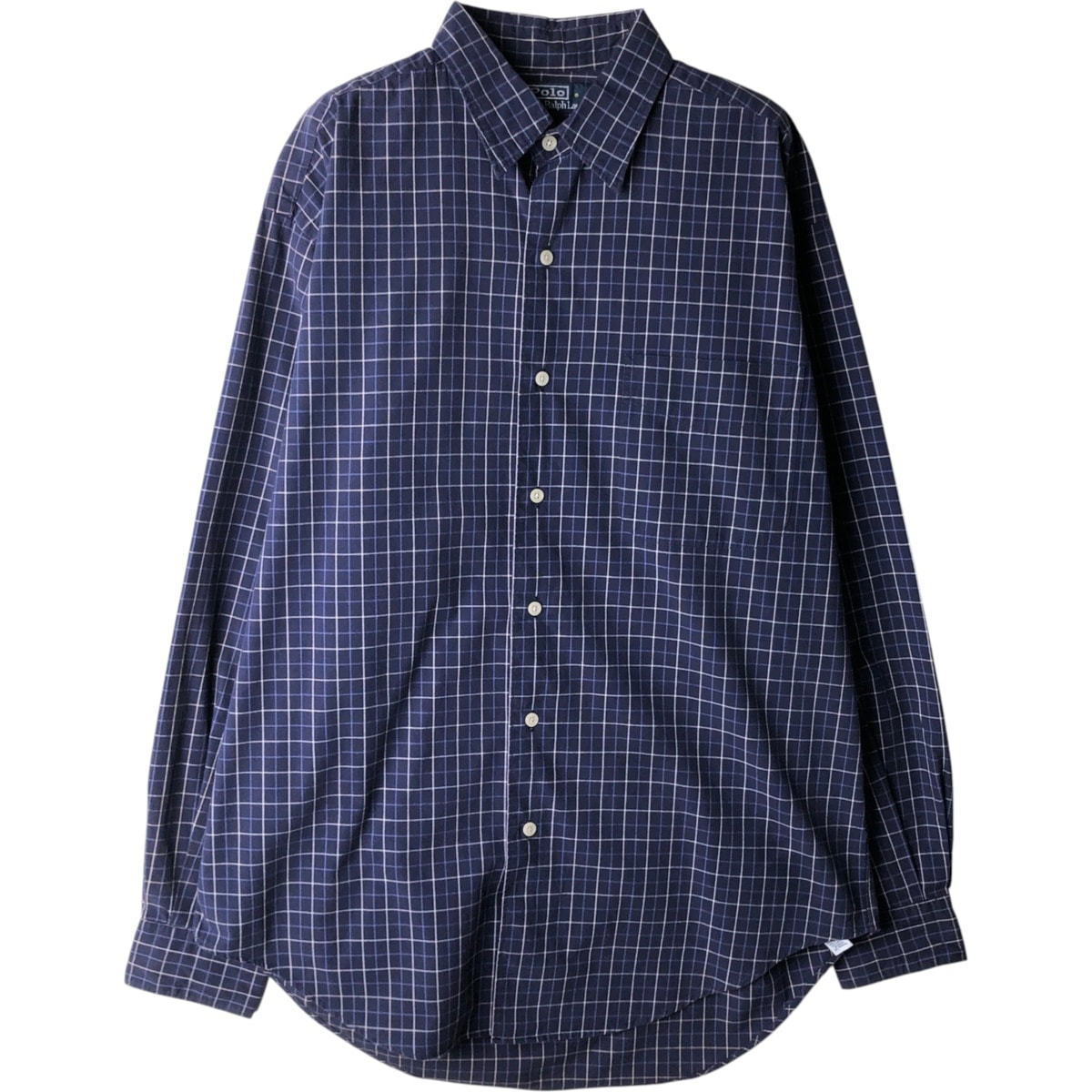 古着 ラルフローレン Ralph Lauren POLO by Ralph Lauren MARLOWE 長袖 コットンチェックシャツ メンズM相当/eaa618534