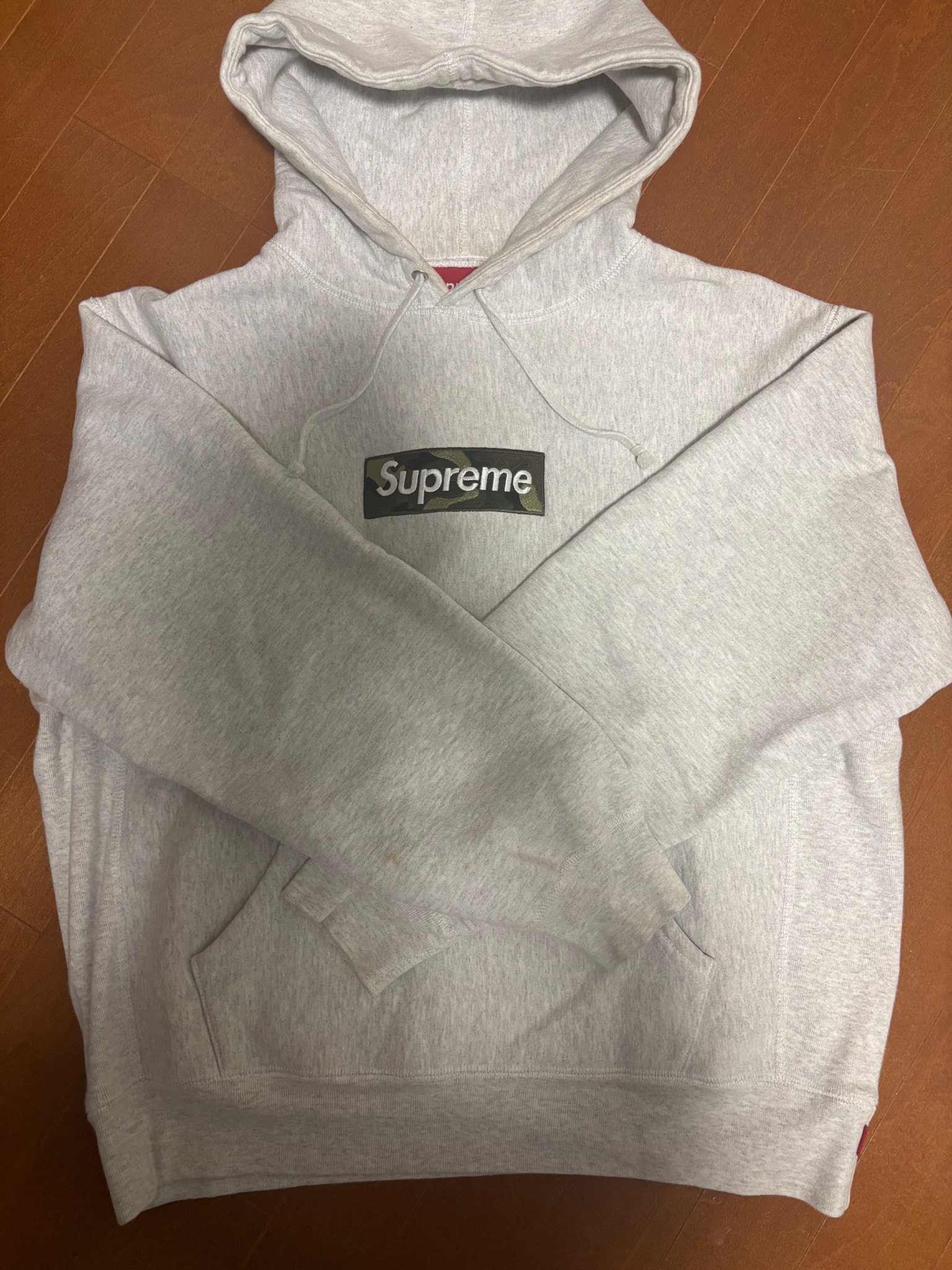 Supreme Box Logo Hooded Sweatshirt "Ash Grey" (23FW)