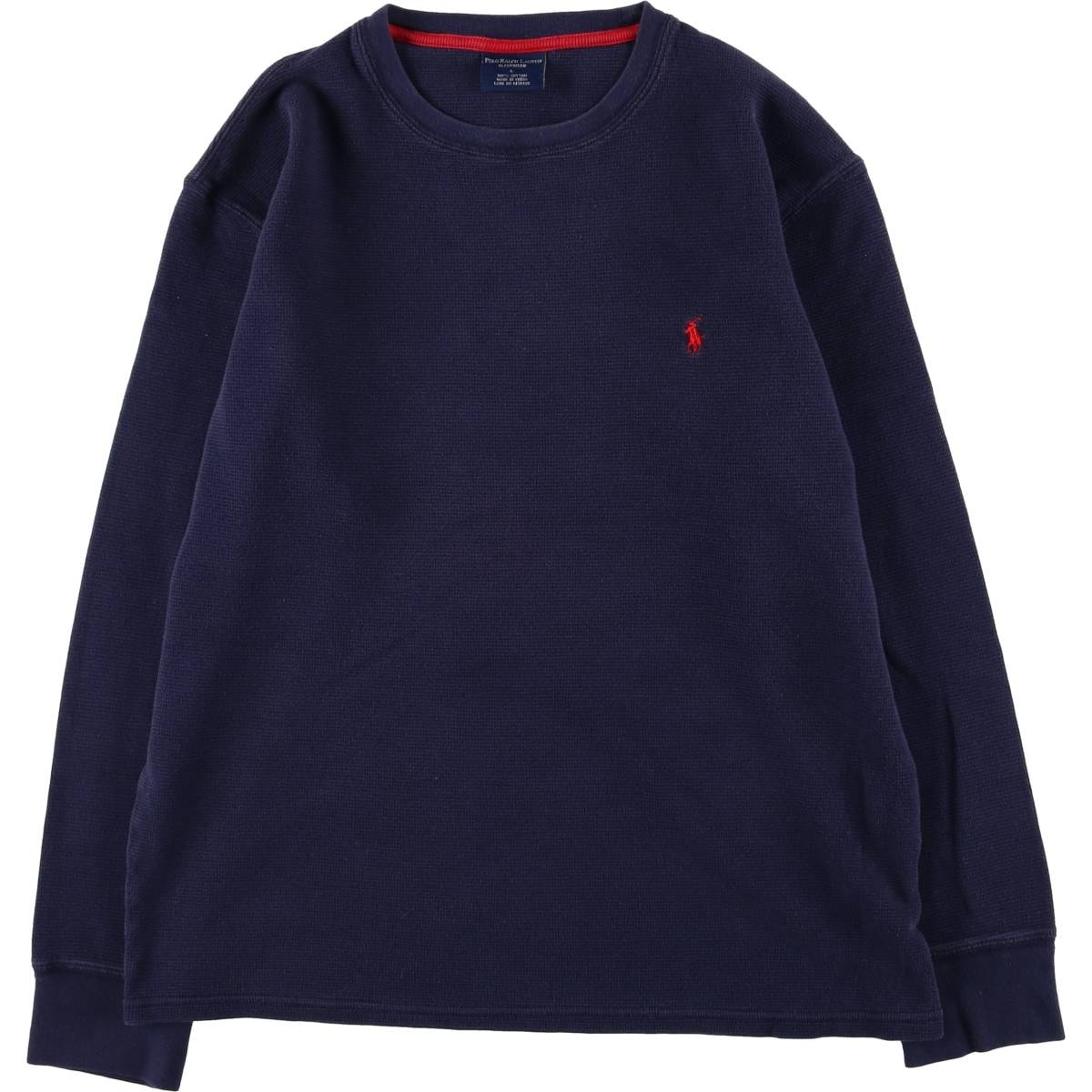 古着 ラルフローレン Ralph Lauren POLO RALPH LAUREN SLEEPWEAR サーマルロンT ワッフル メンズL相当/eaa583463