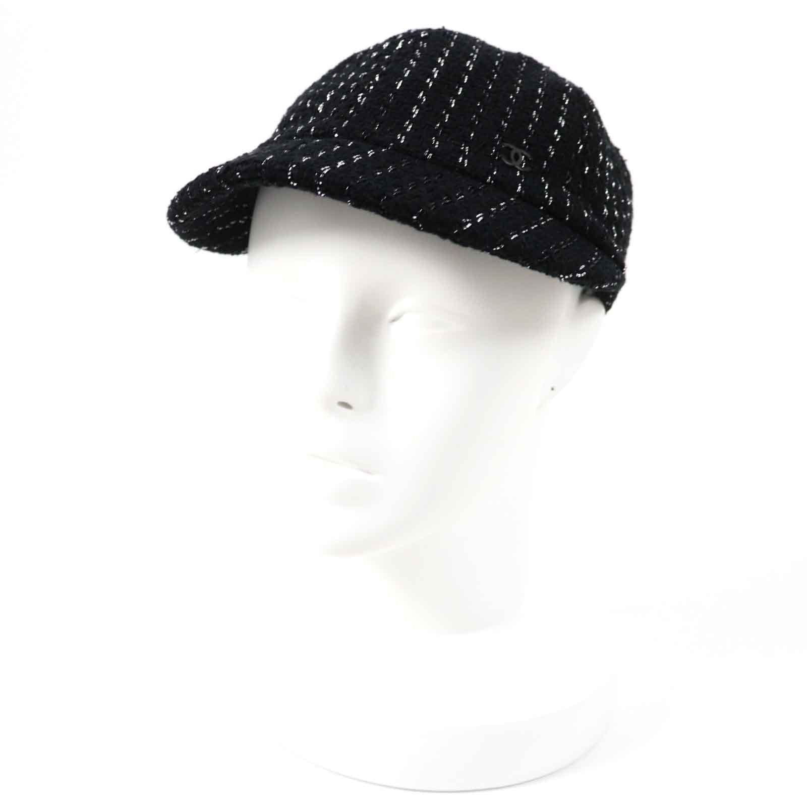 極美品 シャネル
キャスケット ブラック シルバー レディース M 23P