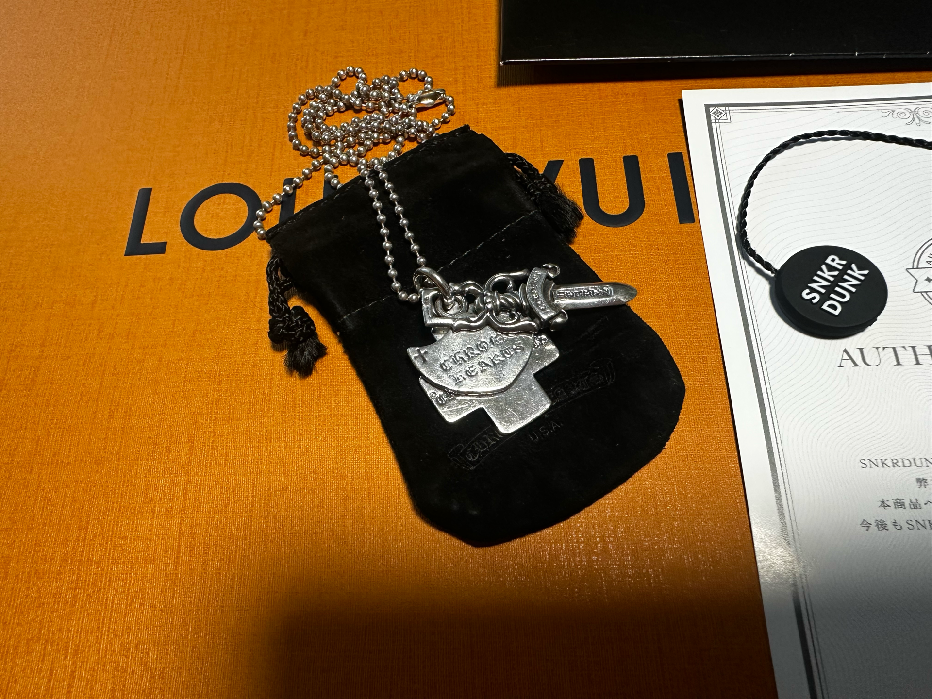 Chrome Hearts 3 Trinkets Pendant "Silver"