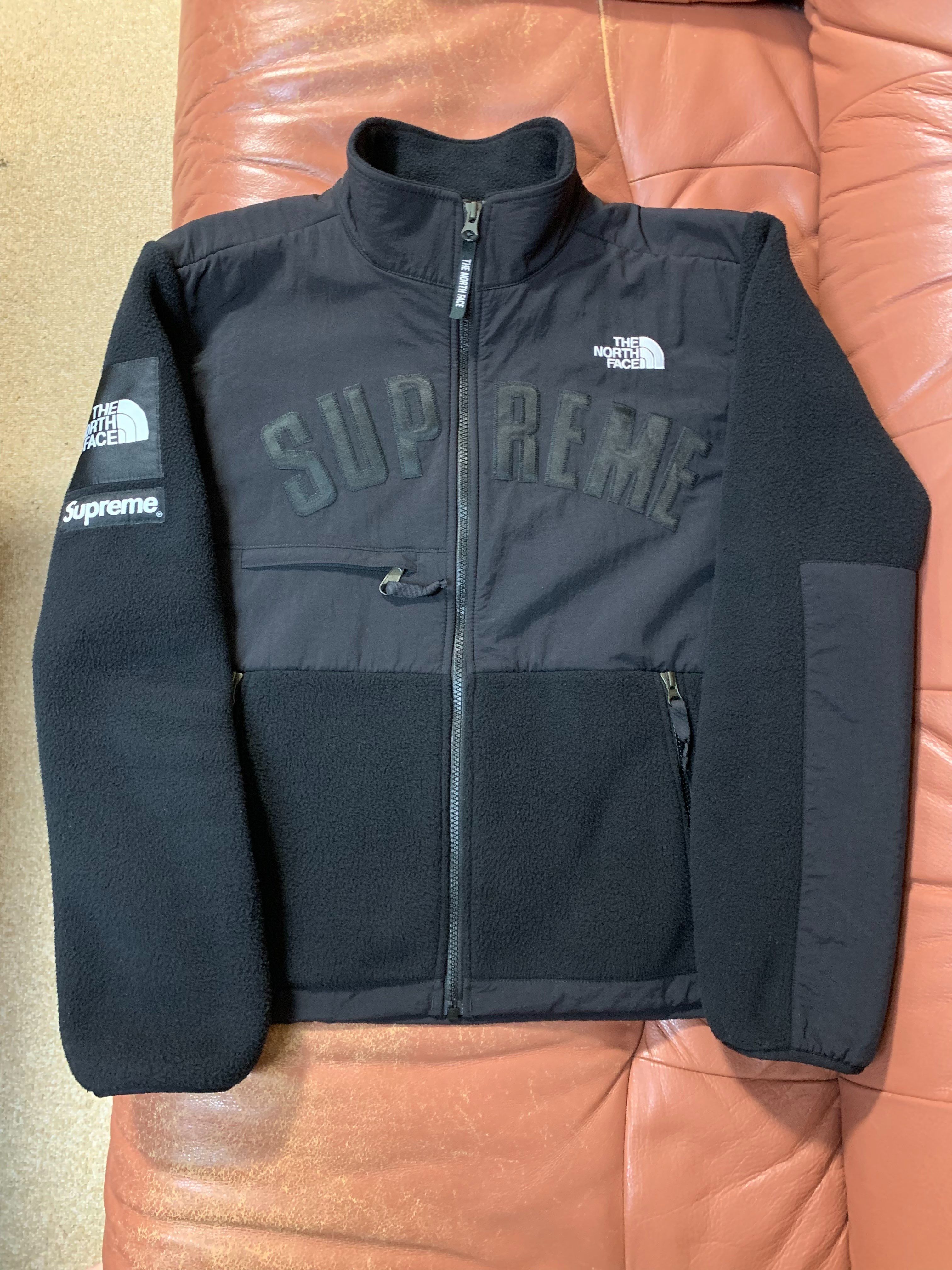 Supreme x The North Face Arc Logo Denali Fleece Jacket "Black"
