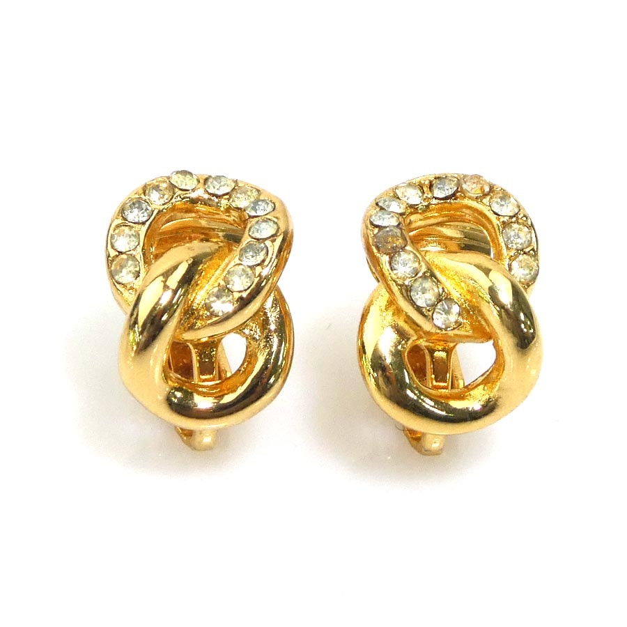 クリスチャンディオール Christian Dior イヤリング メタル ゴールド レディース【中古】 r11101a