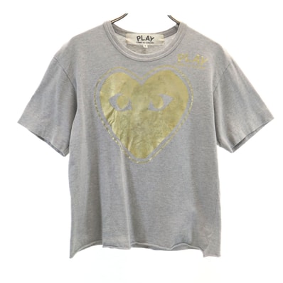 PLAY COMME des GARCONS プレイコムデギャルソン 半袖 Tシャツ S グレー