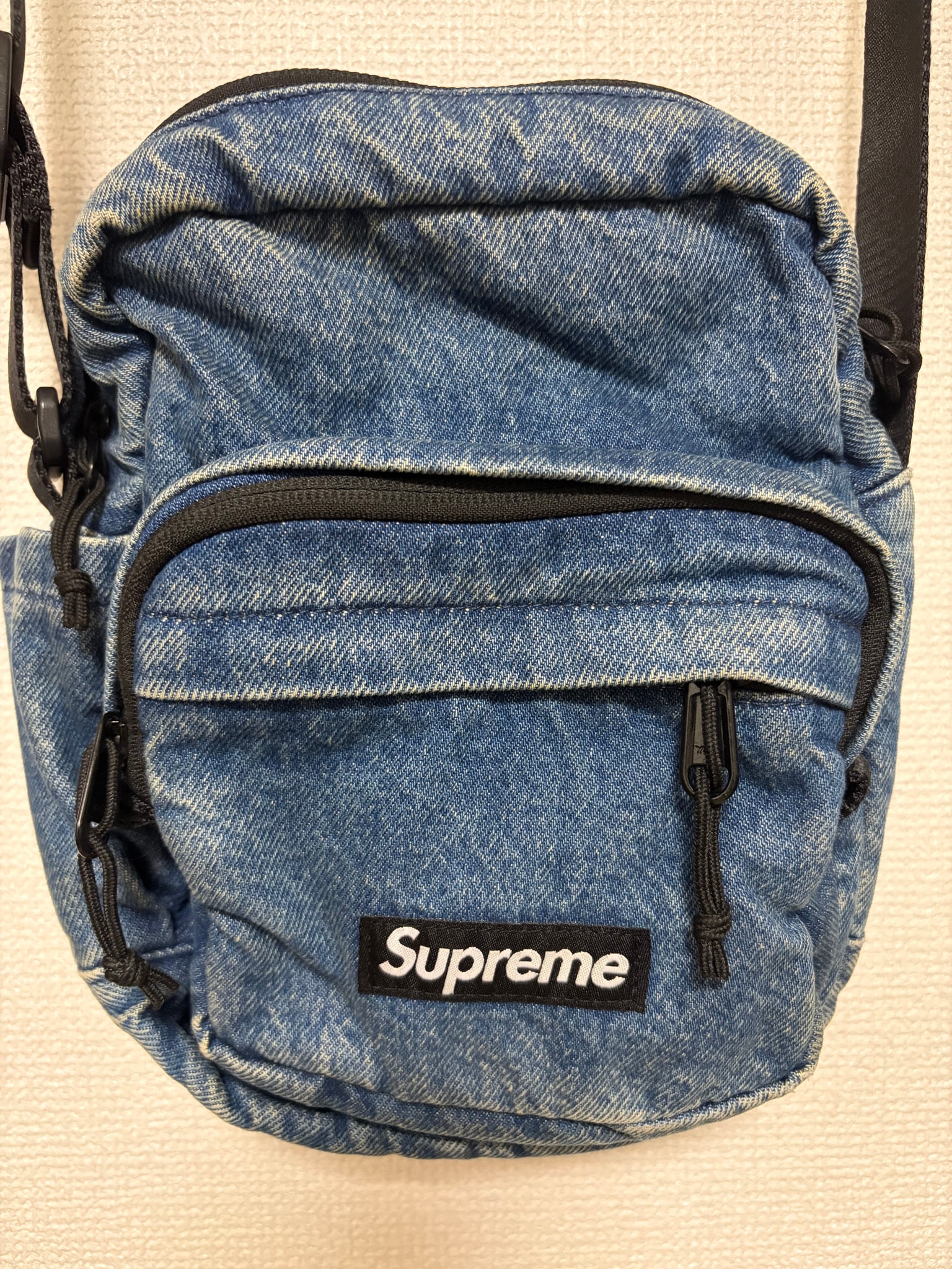 Supreme Denim Shoulder Bag "Washed Indigo"