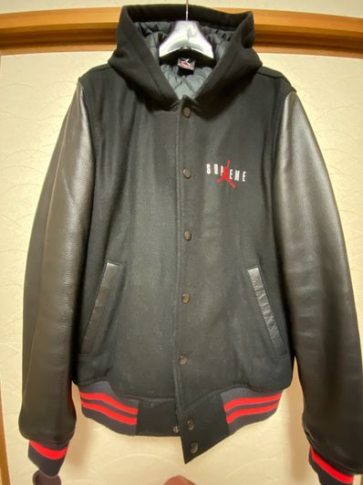 supreme × jordan varsity jacket 15AW