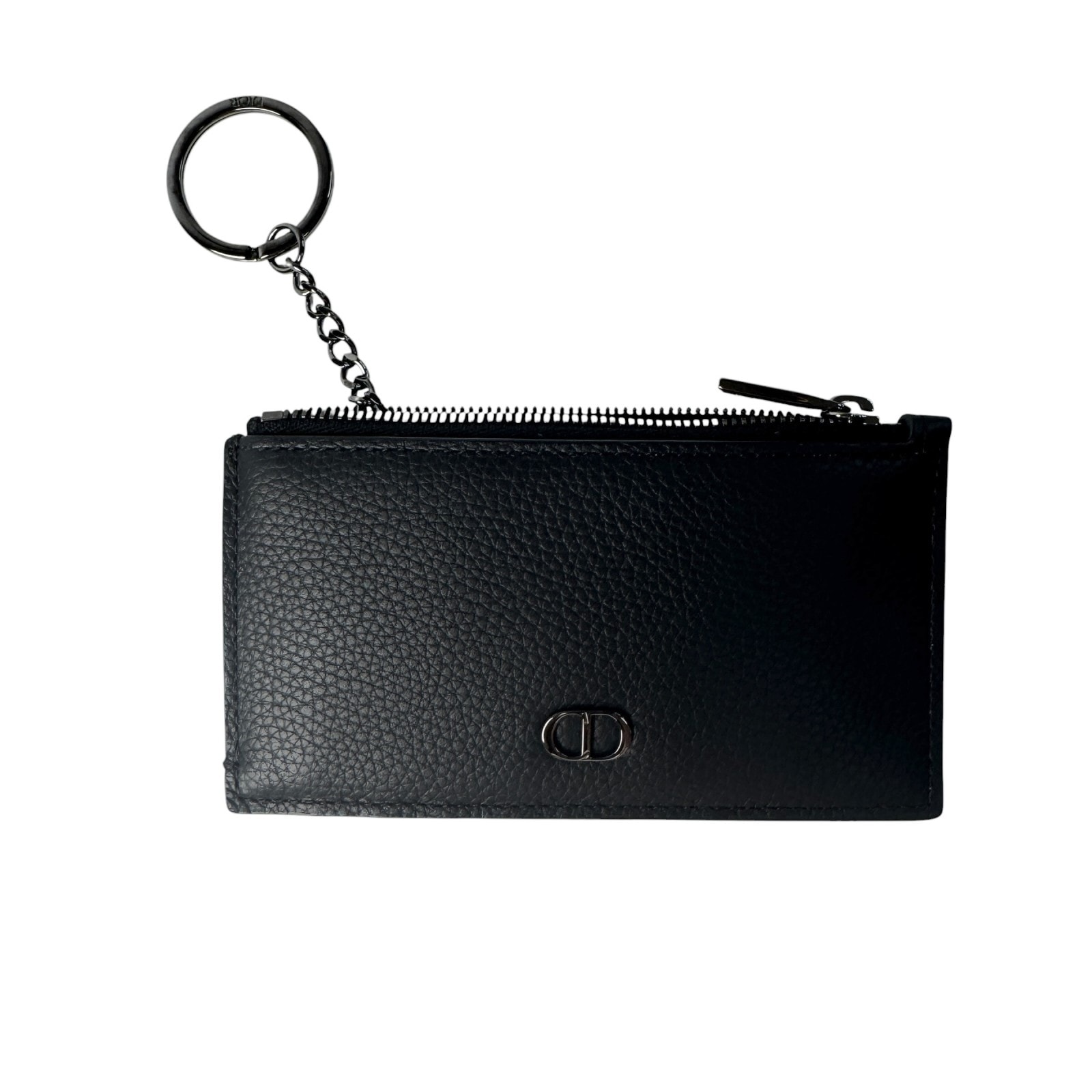 美品 ディオール Dior フラグメントケース コインケース キーリング ブラック