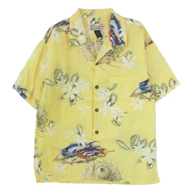 patagonia パタゴニア 03SS 52555 03年製 Pataloha パタロハ ウフ ハワイアン 半袖 アロハ シャツ イエロー系 M【中古】