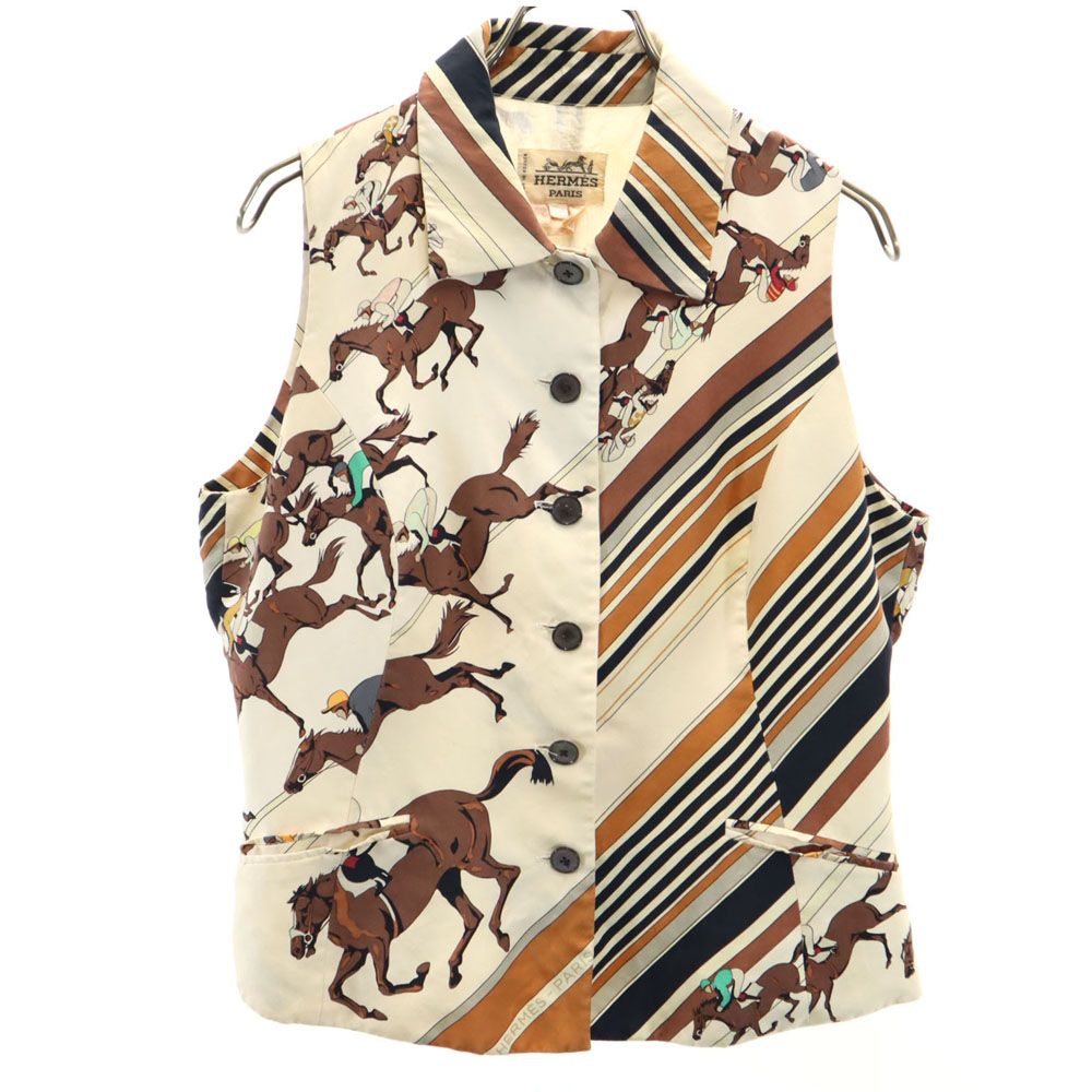 HERMES エルメス 馬柄 ベスト 40