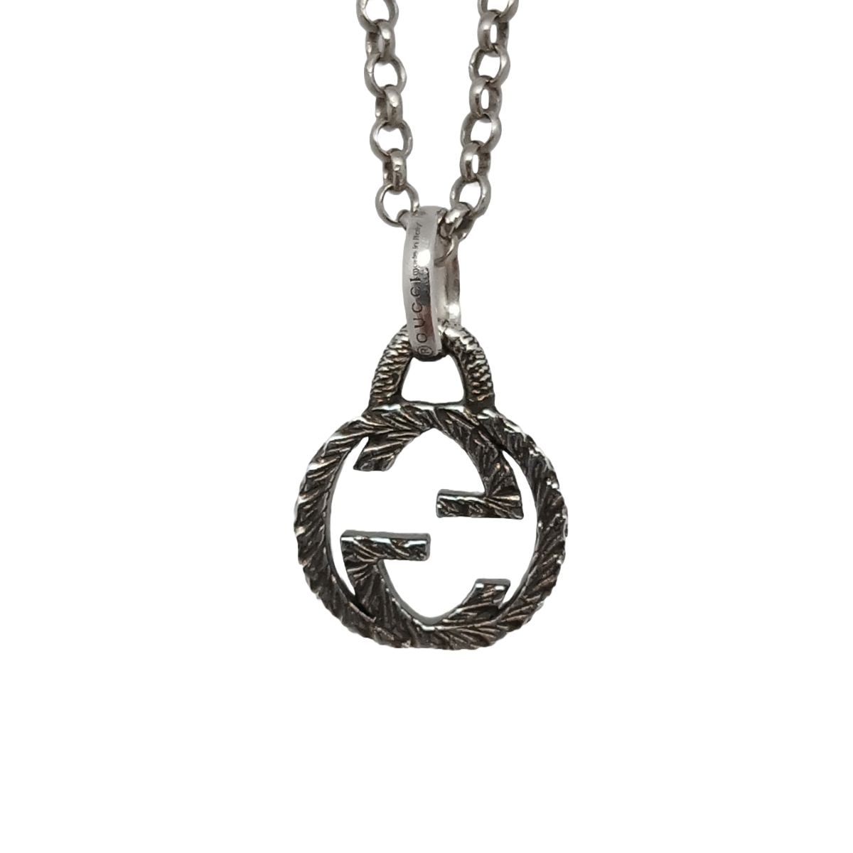 GUCCI グッチ インターロッキングG ネックレス 455535 シルバー925 シルバー  レディース【中古】