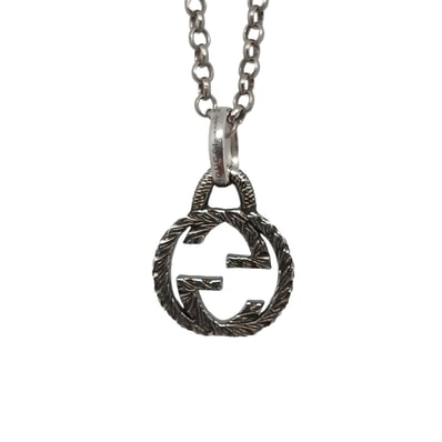 GUCCI グッチ インターロッキングG ネックレス 455535 シルバー925 シルバー レディース【中古】